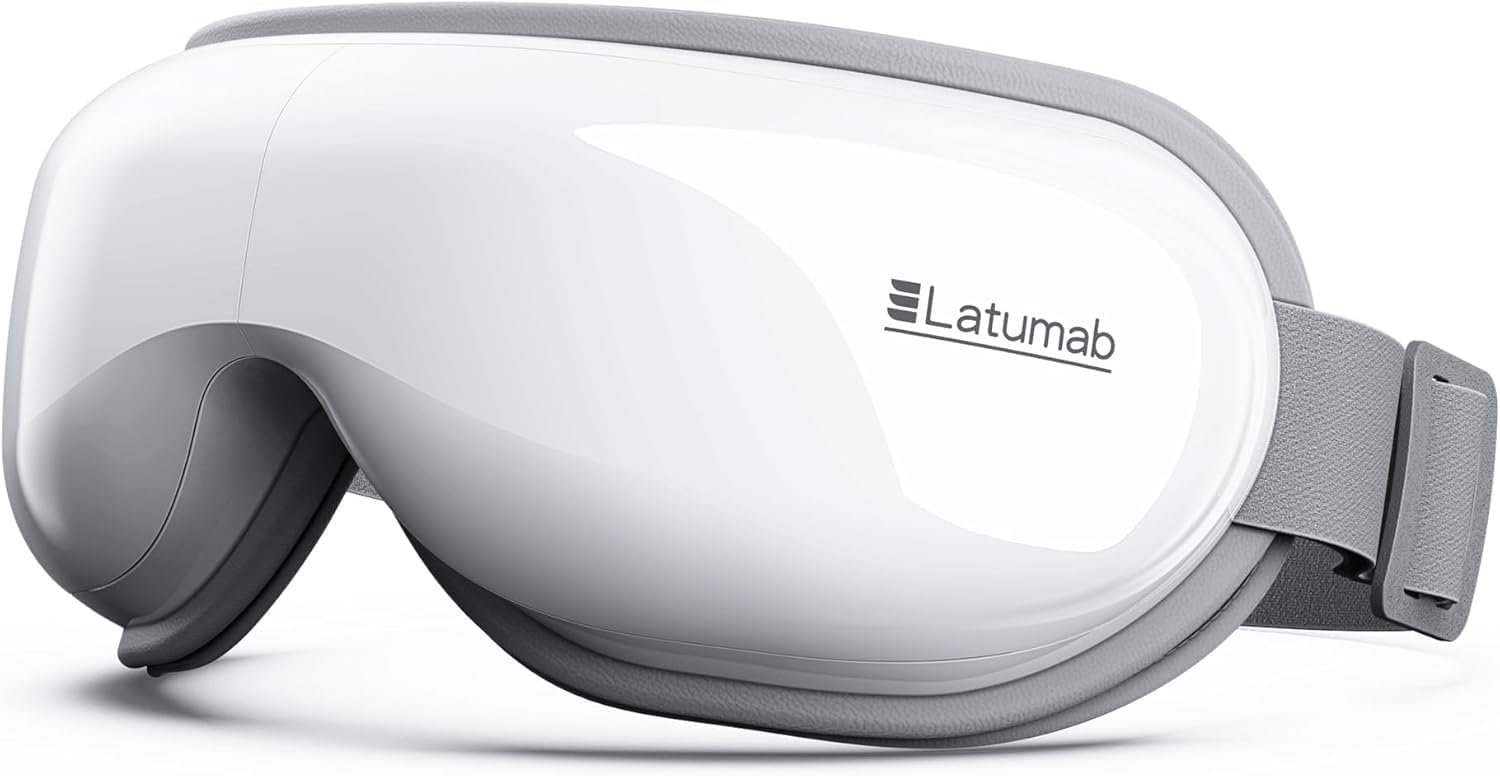 Eye Massager with Heat, Heated Eye Mask with Bluetooth Music, Face Massager, Mask for Migraine & Headache Relief, Improved Sleep, Birthday Gifts for Mom Dad Women Men Her Him