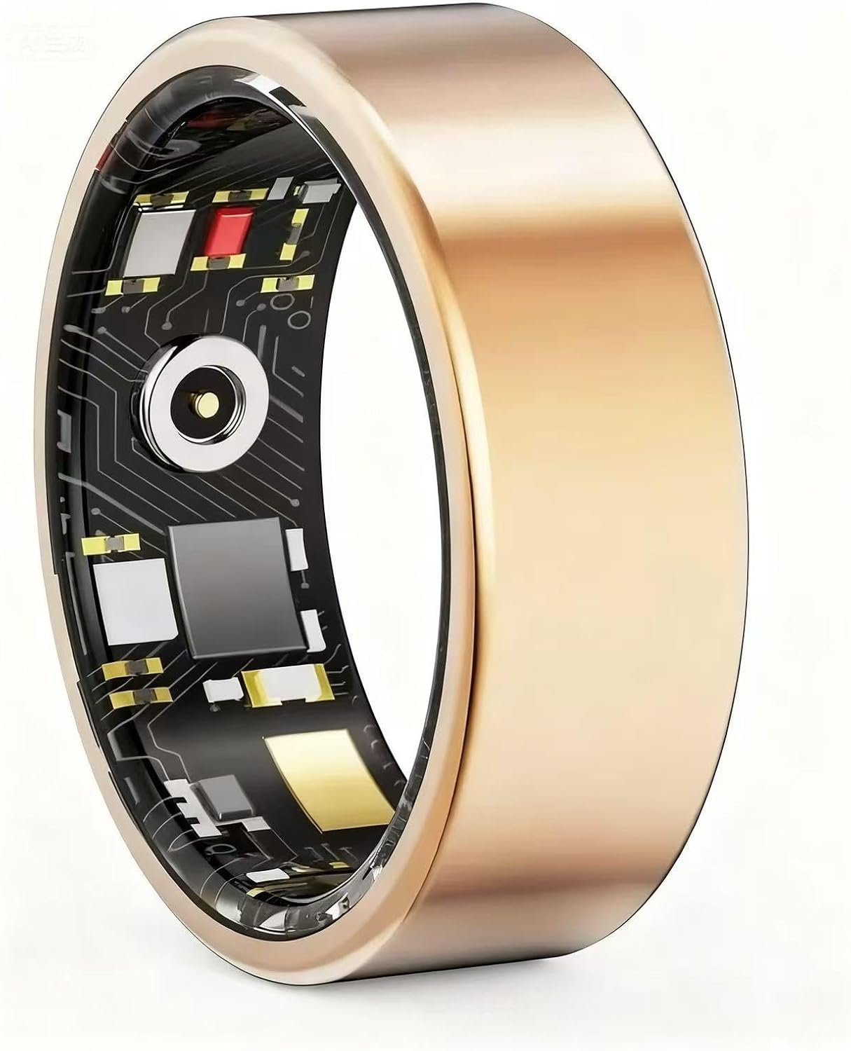 Smart Ring for Women Men, Sleep Tracker with Heart Rate,Blood Oxygen,Fitness Ring for Activity Monitoring, No Subscription, Step Tracker Ring for iOS&Android (Gold, #12)