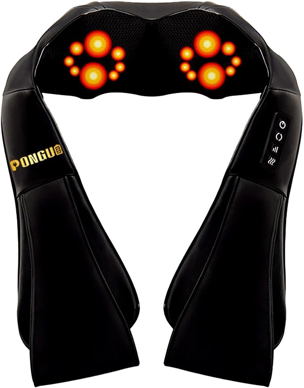 Back and Neck Massager with Heat, Shoulder Massager for Pain Relief Deep Tissue, Shiatsu Neck Massage with 16 Massage Heads for Waist, Legs and Feet, for Home, Office and Car Use