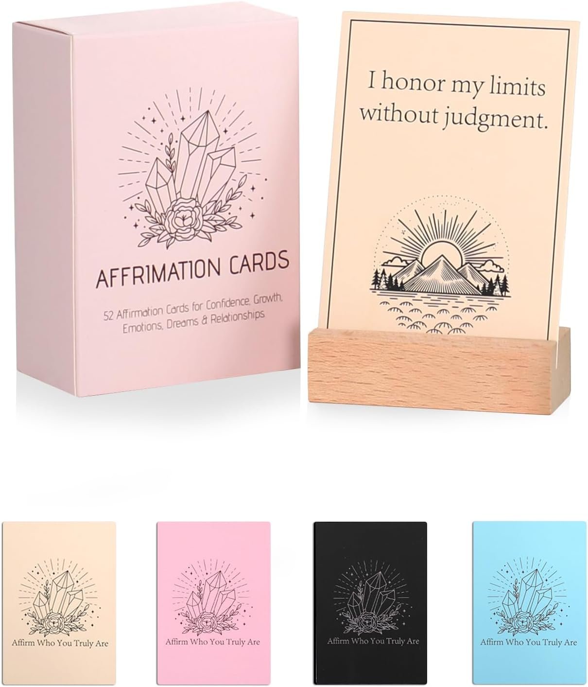 OPELETNNT Gifts for Teenage Girls, 52Pcs Positive Affirmation Cards, Teen Girl Gifts Trendy Stuff, Cute Birthday Gift for Tween - Ideas Gift for Her, Sister,Daughter